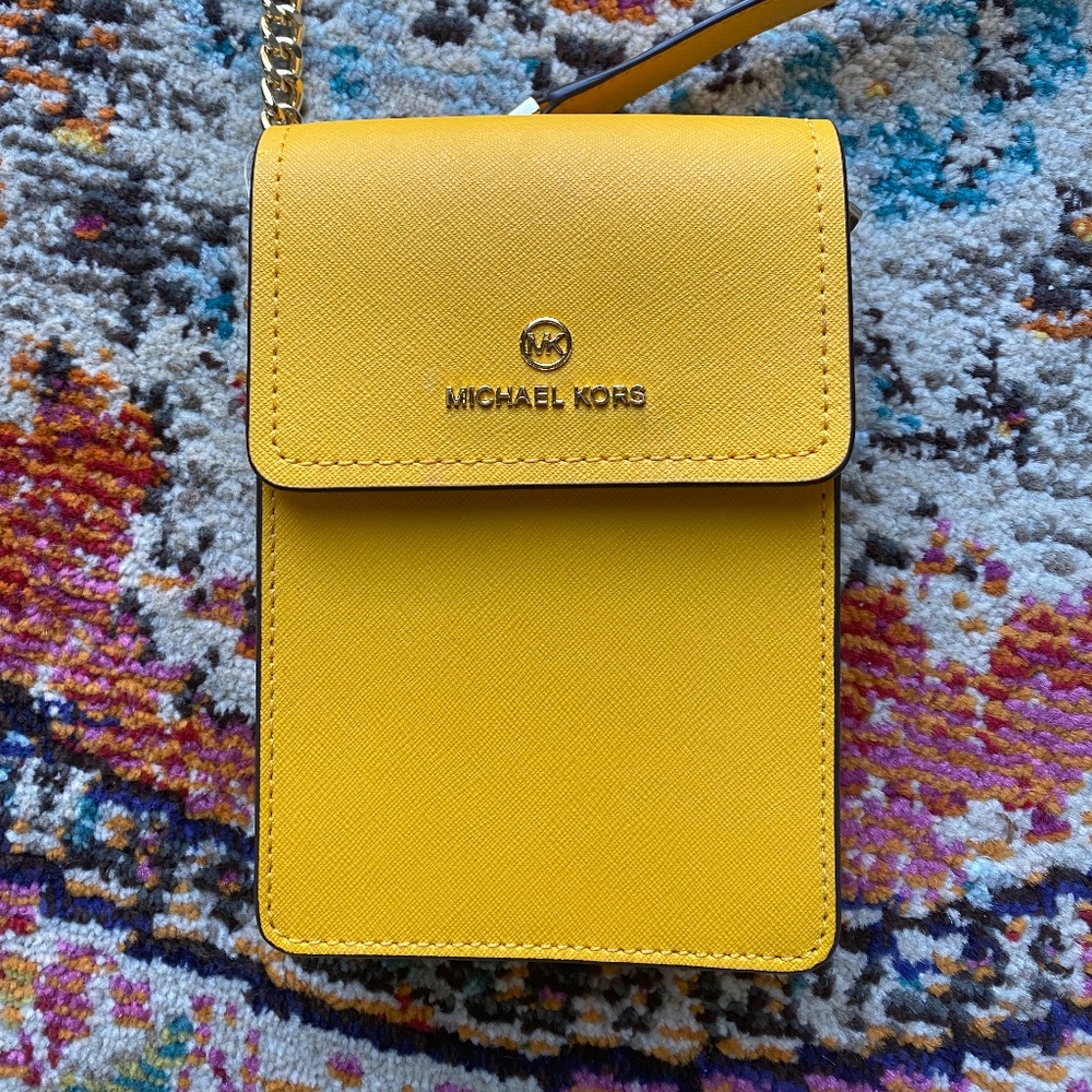 MICHAEL KORS CROSSBODY BAG MUSTARD YELLOW NEVER USED